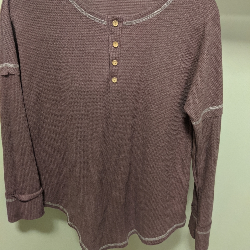 Long sleeve waffle tee - Picture 2 of 5